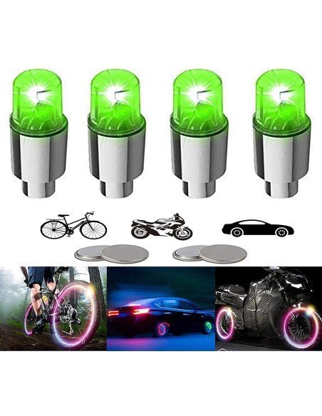 ⭐  Led Tapa Válvulas de llantas Flash ⭐  Led Tapa Válvulas de llantas Flash