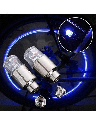 ⭐  Led Tapa Válvulas de llantas Flash