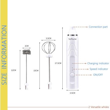 ⭐ Espumador Batidor Recargable Leche Café Chocolate Cappuccino