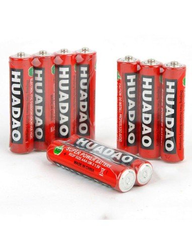 ⭐ Pilas AAA Huadao Alcalina R03P UM-4 1.5V Super Energy Paqx3