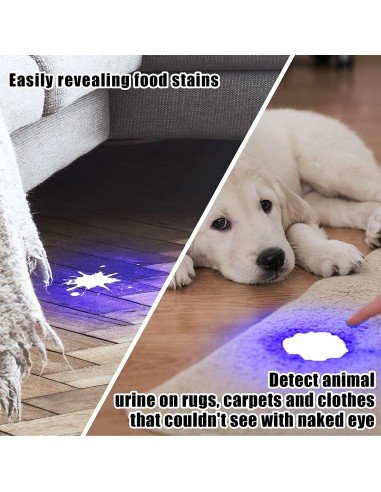 ⭐ Linterna Uv Led 12 Leds Ultravioleta Luz Negra Experimentos