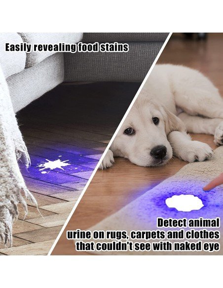 ⭐ Linterna Uv Led 12 Leds Ultravioleta Luz Negra Experimentos