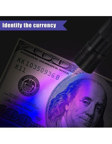 ⭐ Linterna Uv Led 12 Leds Ultravioleta Luz Negra Experimentos