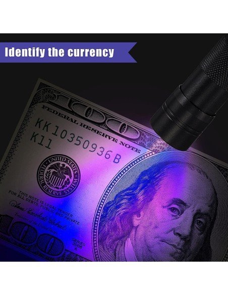 ⭐ Linterna Uv Led 12 Leds Ultravioleta Luz Negra Experimentos