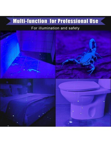 ⭐ Linterna Uv Led 12 Leds Ultravioleta Luz Negra Experimentos