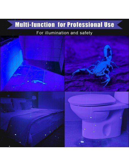 ⭐ Linterna Uv Led 12 Leds Ultravioleta Luz Negra Experimentos