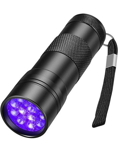 ⭐ Linterna Uv Led 12 Leds Ultravioleta Luz Negra Experimentos
