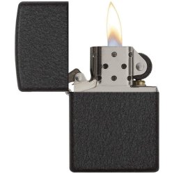 ⭐ Encendedor Zippo Colors Black Crakle 236 - Negro