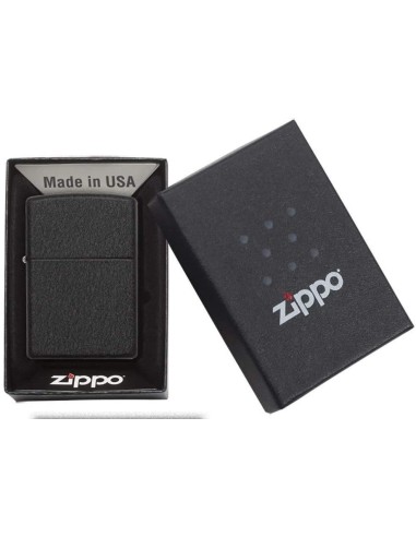 ⭐ Encendedor Zippo Colors Black Crakle 236 - Negro