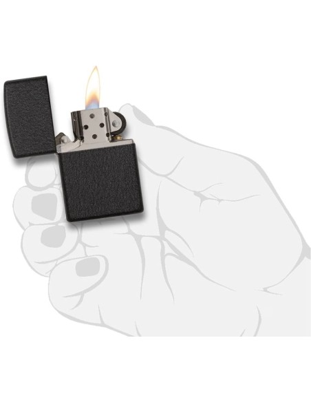 ⭐ Encendedor Zippo Colors Black Crakle 236 - Negro