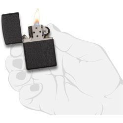 ⭐ Encendedor Zippo Colors Black Crakle 236 - Negro