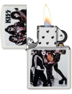 ⭐ Encendedor Zippo Kiss Blanco Mate 49017 2