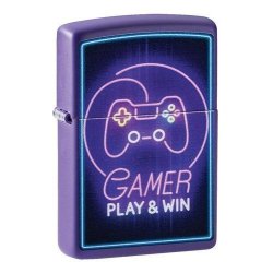 ⭐ Encendedor Zippo Púrpura Gamer Play 49157