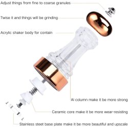 ⭐Set Molino De Sal Y Pimienta En Acrílico Pimentero x2 Premium