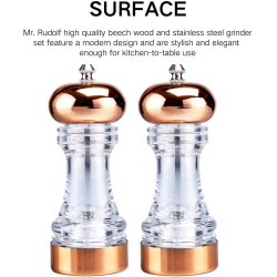 ⭐Set Molino De Sal Y Pimienta En Acrílico Pimentero x2 Premium
