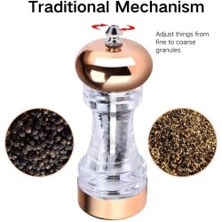 ⭐Set Molino De Sal Y Pimienta En Acrílico Pimentero x2 Premium