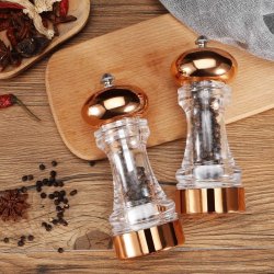 ⭐Set Molino De Sal Y Pimienta En Acrílico Pimentero x2 Premium