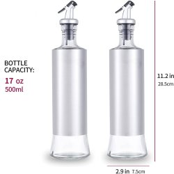 ⭐ Dispensador de Aceite o vinagre Aceitera en vidrio Dosificador 500ml