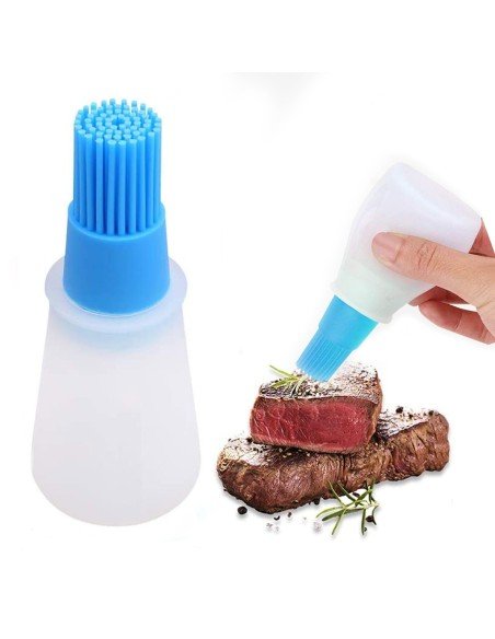 ⭐ Brocha Dispensador D Aceite Silicona Cocina Parrilla Bbq