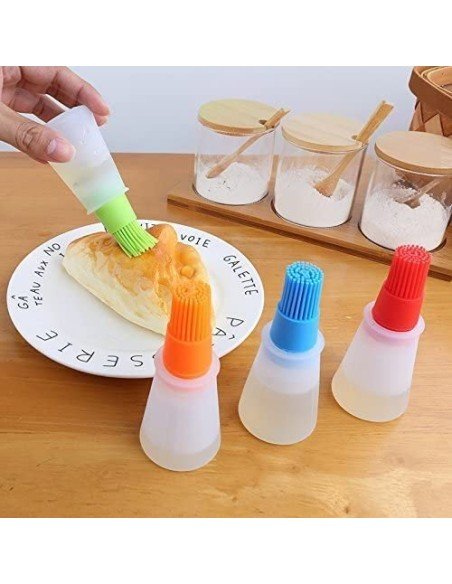 ⭐ Brocha Dispensador D Aceite Silicona Cocina Parrilla Bbq