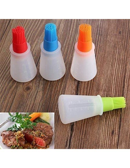 ⭐ Brocha Dispensador D Aceite Silicona Cocina Parrilla Bbq