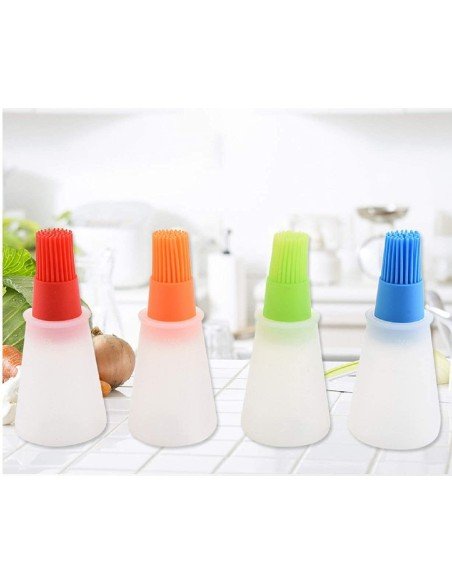 ⭐ Brocha Dispensador D Aceite Silicona Cocina Parrilla Bbq