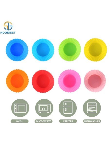 ⭐ Setx6 Moldes de silicona para cupcakes Muffin Magdalenas ⭐ Setx6 Moldes de silicona para cupcakes Muffin Magdalenas