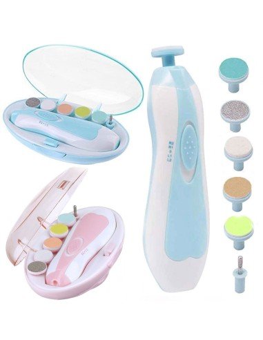 ⭐ Corta uñas Lima eléctrica Pulidor manicure bebé 6pz