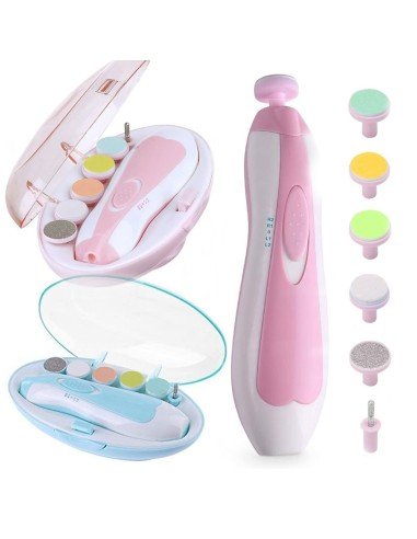 ⭐ Corta uñas Lima eléctrica Pulidor manicure bebé 6pz