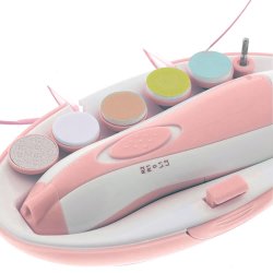 ⭐ Corta uñas Lima eléctrica Pulidor manicure bebé 6pz