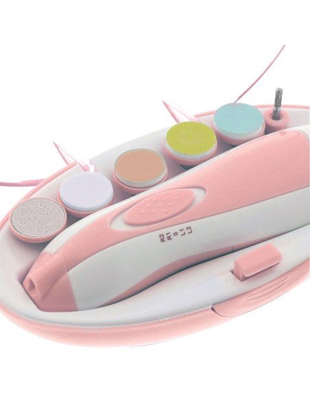 ⭐ Corta uñas Lima eléctrica Pulidor manicure bebé 6pz