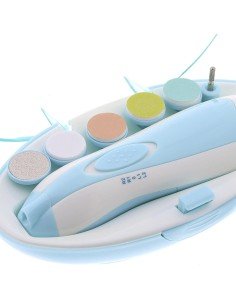⭐ Corta uñas Lima eléctrica Pulidor manicure bebé 6pz 2