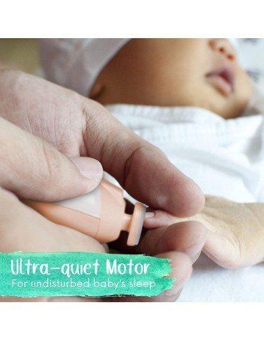 ⭐ Corta uñas Lima eléctrica Pulidor manicure bebé 6pz