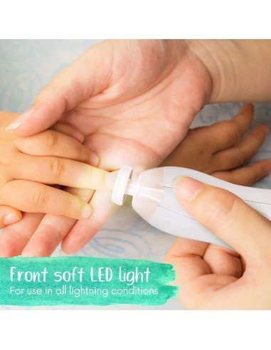 ⭐ Corta uñas Lima eléctrica Pulidor manicure bebé 6pz