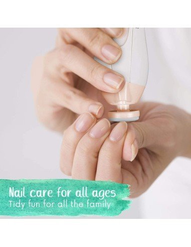 ⭐ Corta uñas Lima eléctrica Pulidor manicure bebé 6pz