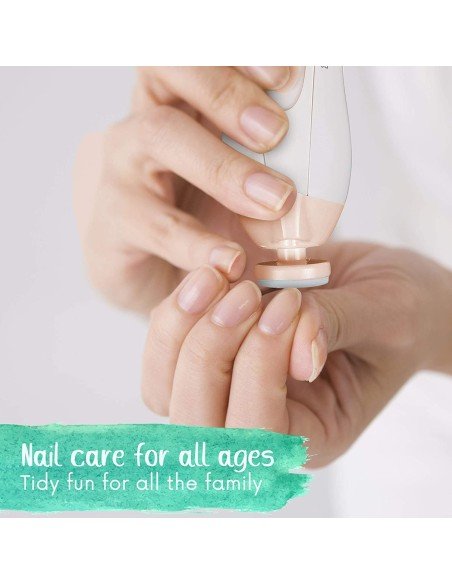 ⭐ Corta uñas Lima eléctrica Pulidor manicure bebé 6pz