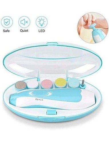 ⭐ Corta uñas Lima eléctrica Pulidor manicure bebé 6pz