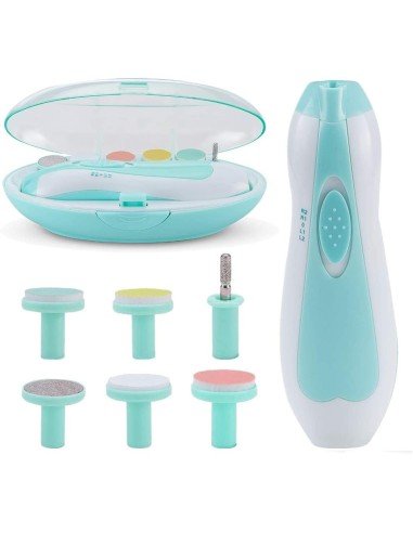 ⭐ Corta uñas Lima eléctrica Pulidor manicure bebé 6pz