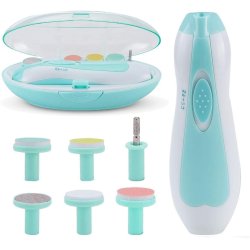 ⭐ Corta uñas Lima eléctrica Pulidor manicure bebé 6pz