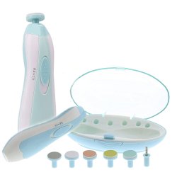 ⭐ Corta uñas Lima eléctrica Pulidor manicure bebé 6pz