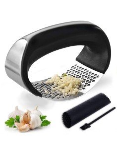 ⭐ Triturador Prensador Machacador Ajos Cocina Acero Inoxidable 2