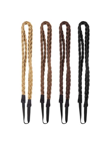 ⭐ Diadema Balaca Elástica Trenza Cabello Sintético ⭐ Diadema Balaca Elástica Trenza Cabello Sintético