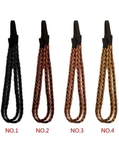 ⭐ Diadema Balaca Elástica Trenza Cabello Sintético ⭐ Diadema Balaca Elástica Trenza Cabello Sintético