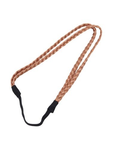 ⭐ Diadema Balaca Elástica Trenza Cabello Sintético