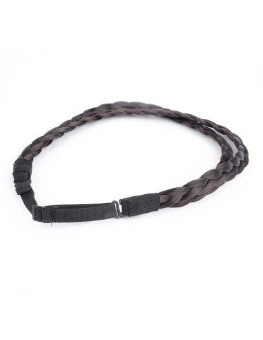 ⭐ Diadema Balaca Elástica Trenza Cabello Sintético