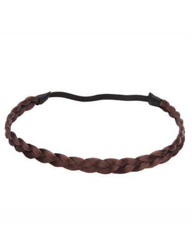 ⭐ Diadema Balaca Elástica Trenza Cabello Sintético