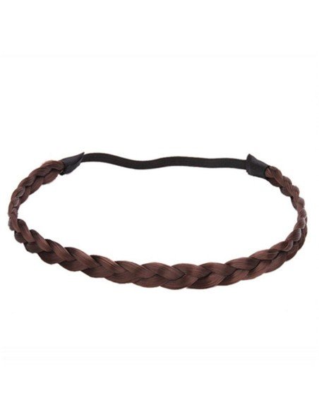 ⭐ Diadema Balaca Elástica Trenza Cabello Sintético ⭐ Diadema Balaca Elástica Trenza Cabello Sintético