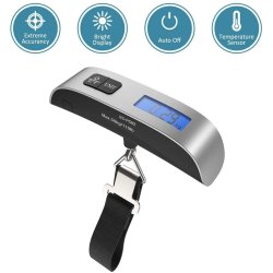 ⭐ Balanza Pesa de Viaje Báscula Portátil Digital Equipaje Maleta