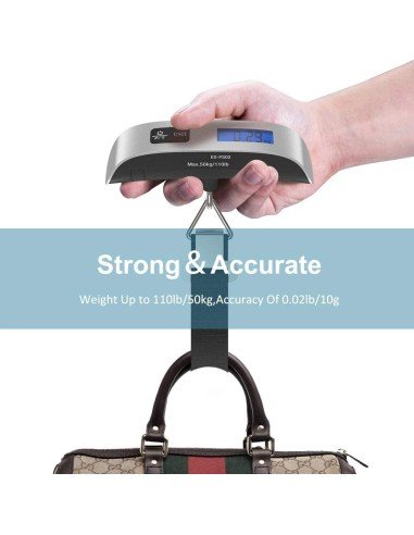 ⭐ Balanza Pesa de Viaje Báscula Portátil Digital Equipaje Maleta