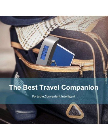 ⭐ Balanza Pesa de Viaje Báscula Portátil Digital Equipaje Maleta